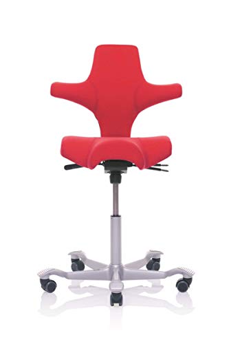 Drehstuhl HAG Capisco Bürostuhl 8106 Bezug XTREM Panama YS079 Rot - Ergonomisches gesundes sitzen von Flokk GmbH