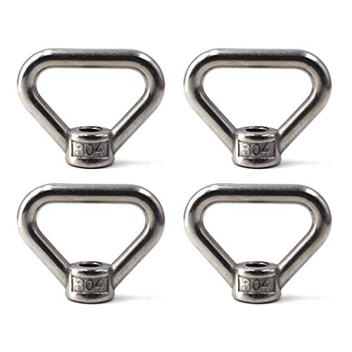 4 Stück M10 Lifting Eye Nut Ring Dreieck Form Gewinde Auge Mutter 304 Edelstahl Mutter von Flomore