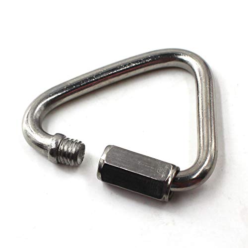 (1 Stücke) M12 Delta Quick Link 304 Edelstahl Triangle Quicklink Kettenverbinder Schraubverschluss Karabiner von Flomore