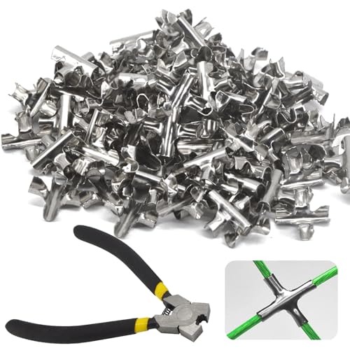 Kreuzkabelklemmen aus 304 Edelstahl, für φ2,5–3 mm Drahtseil, Kreuzschnalle, 200 Stück von Flomore