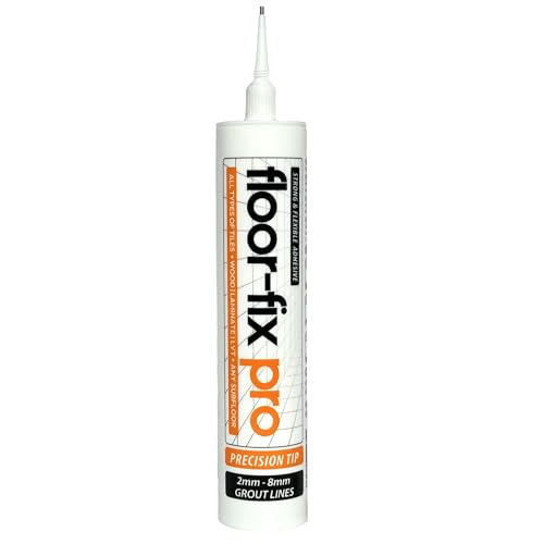 Floor-Fix Pro 300ml - Klebstoff zum Befestigen von losen Fliesen und rissigen Holzböden. Mit 1,78 mm breiter Spritze zur schnellen Injektion zwischen die Fliesen. Professionelle Qualität. von Floor-Fix Pro