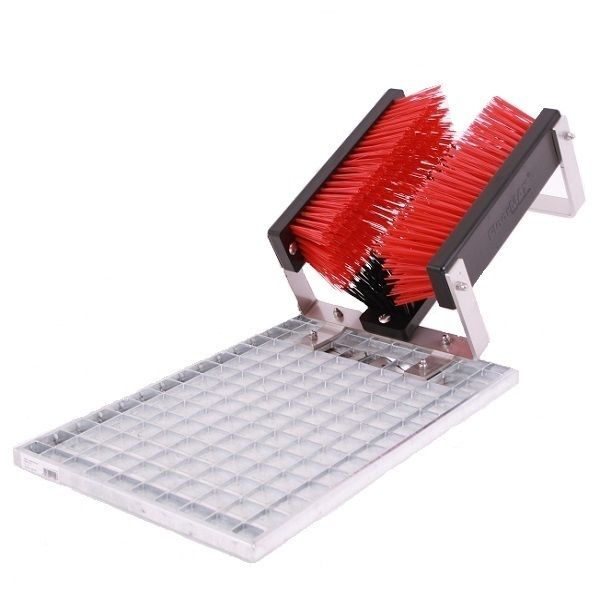 FloorMAX® Classic Edelstahl V2A Stollencleaner Stiefelreiniger mit Gitterrost von FloorMAX
