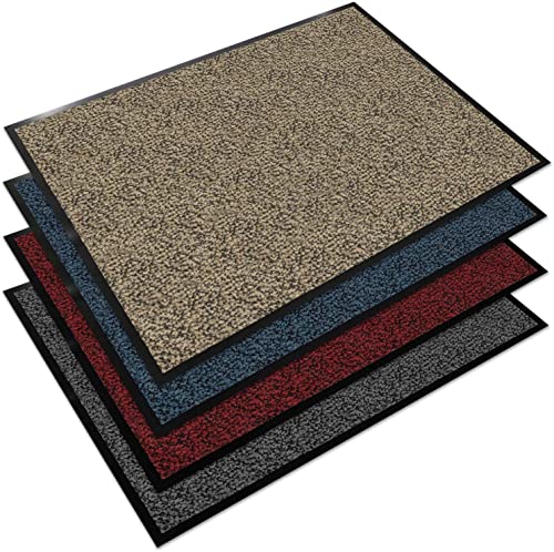 Floordirekt EVEREST Schmutzfangmatte Sky - Testsieger - Fußmatte in vielen Farben und Größen - Ocker-schwarz, 120x180 cm von Floordirekt EVEREST