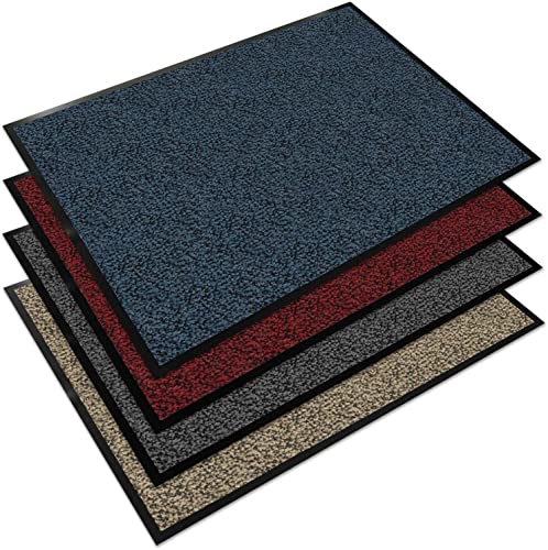 Floordirekt EVEREST Schmutzfangmatte Sky - Testsieger - Fußmatte in vielen Farben und Größen - blau-schwarz, 120x180 cm von Floordirekt EVEREST