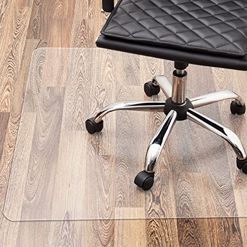 Floordirekt PRO - Bürostuhl Unterlage - transparente Bodenschutzmatte für Hartböden - Bodenmatte, Bodenschutz, Unterlegmatte (100 x 114 cm) von Floordirekt PRO