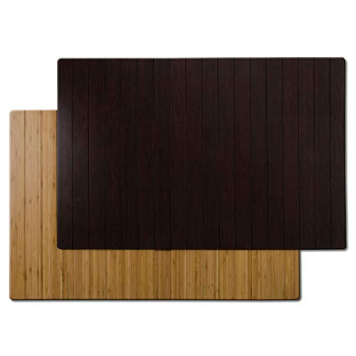 Floordirekt Bambus-Badematte | Holzbadematte Emma | Hohe Stabilität und Festigkeit | Antirutschrücken aus Filz | Erhältlich in 2 Farben (60 x 90 cm, Natur) von Floordirekt