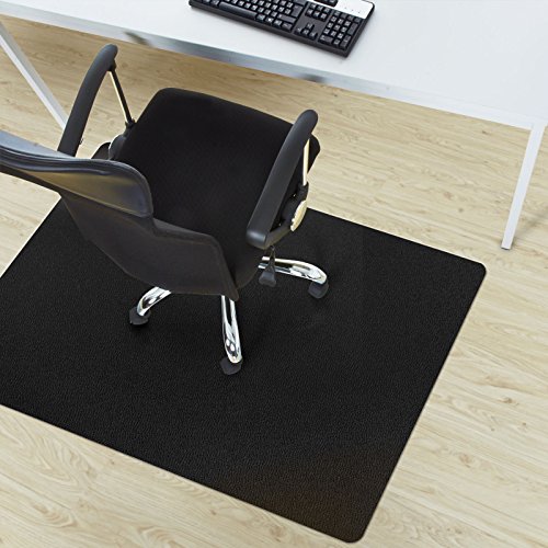 Bodenschutzmatte für Teppichboden Bürostuhl Unterlage Bodenmatte Stuhlunterlage Teppich Boden Schutzmatte in vielen Größen & Farben (90 x 120 cm, Schwarz) von Floordirekt