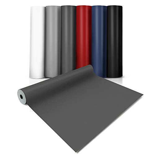 CV Bodenbelag Vinylboden Unifarben Expotop - abriebfester PVC Bodenbelag - viele Farben (100 x 300 cm, Anthrazit) von Floordirekt