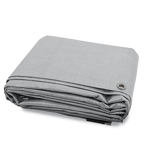Floordirekt Casa Pura Silber Gewebeplane Home & Garden Silber Abdeckplane Schutzplane Bootsplane (2 x 3 m (240 g/m²)) von Floordirekt