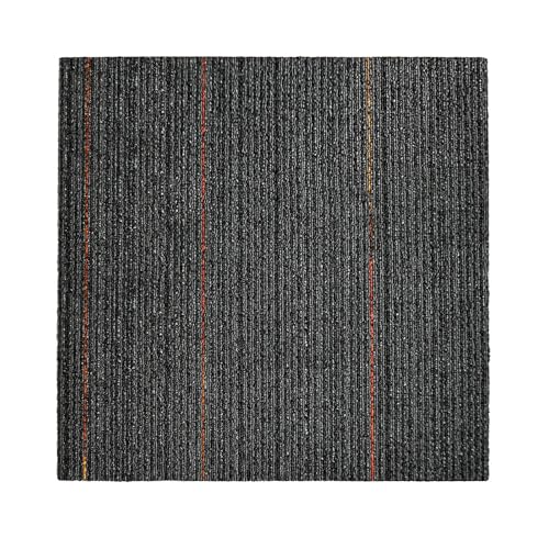 FLOORDIREKT- Teppichfliesen- selbstliegend- |- 1 Stück- |- Fliesen- Teppiche- je- 50x50- cm- robuster- Teppichboden- Bodenfliesen-rutschhemmendem (BERLIN- ANTHRAZIT, 1 Stück- a- 50x50) von Floordirekt