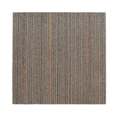 FLOORDIREKT- Teppichfliesen- selbstliegend- |- 1 Stück- |- Fliesen- Teppiche- je- 50x50- cm- robuster- Teppichboden- Bodenfliesen-rutschhemmendem (BERLIN- BRAUN-BEIGE, 1 Stück- a- 50x50) von Floordirekt