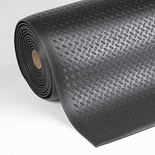 Floordirekt Anti-Ermüdungsmatte Dyna-Protect Diamond - 60 x 350 cm, Schwarz - Robuste Arbeitsplatzmatte - Entlastet die Gelenke für mehr Komfort beim Stehen von Floordirekt