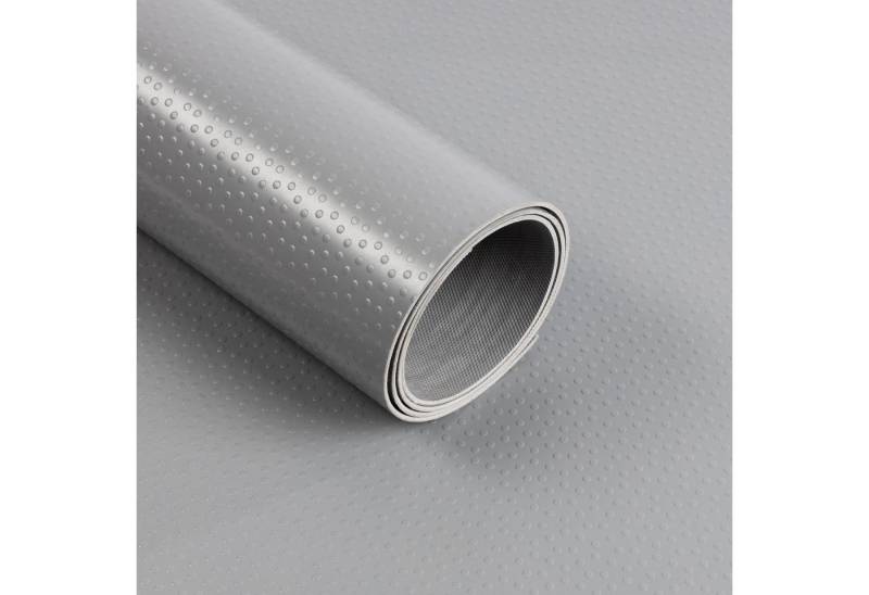 Floordirekt Bodenschutzmatte PVC-Bodenbelag "Dots", Grau, Viele Größen, Bodenschutz von Floordirekt