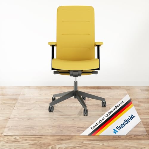 Floordirekt Bodenschutzmatte für Hartböden - Neo - transparente Bürostuhlunterlage Bodenmatte Stuhlunterlage - Stärke: 1,5 mm (Transparent, 90 x 300 cm) von Floordirekt