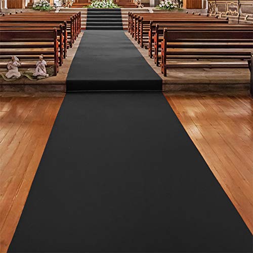 Floordirekt Gangläufer 100 x 1000 cm, Dunkelgrau 900 - Hochzeitsläufer - Hochzeitsteppich - Premium Teppichläufer - Messeteppich - VIP Eventteppich - Schwer entflammbar von Floordirekt