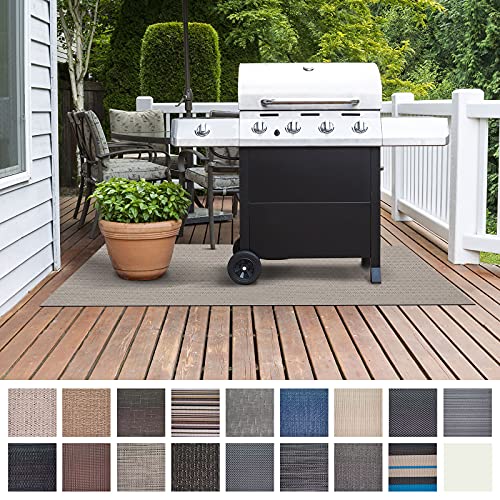 Floordirekt Grillschutzmatte | Schwer entflammbar | 2 Größen | 5 Designs | Grillmatten zum Grillen im Garten | Outdoor Matten für den Grill (180 x 180 cm, Turin) von Floordirekt