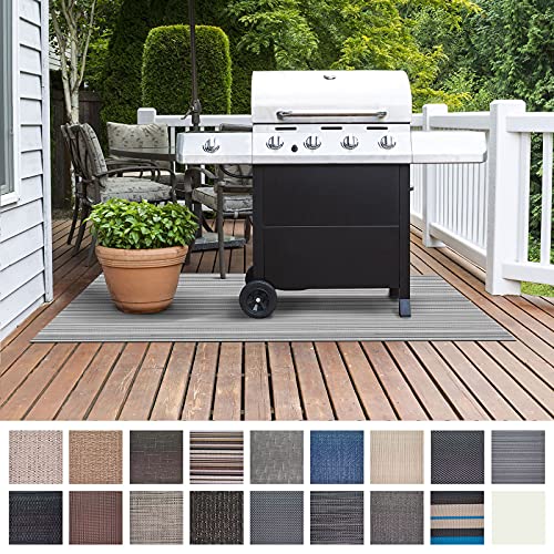 Floordirekt Grillschutzmatte | Schwer entflammbar | 2 Größen | 5 Designs | Grillmatten zum Grillen im Garten | Outdoor Matten für den Grill (90 x 120 cm, Bologna) von Floordirekt