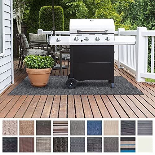 Floordirekt Grillschutzmatte | Schwer entflammbar | 2 Größen | 5 Designs | Grillmatten zum Grillen im Garten | Outdoor Matten für den Grill (90 x 120 cm, Geona) von Floordirekt