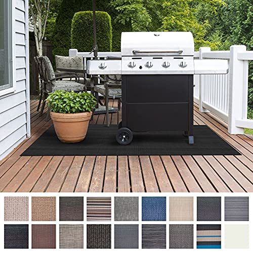 Floordirekt Grillschutzmatte | Schwer entflammbar | 2 Größen | 5 Designs | Grillmatten zum Grillen im Garten | Outdoor Matten für den Grill (90 x 120 cm, Lucca) von Floordirekt