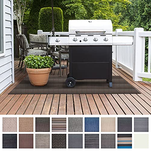 Floordirekt Grillschutzmatte | Schwer entflammbar | 2 Größen | 5 Designs | Grillmatten zum Grillen im Garten | Outdoor Matten für den Grill (90 x 120 cm, Modena) von Floordirekt