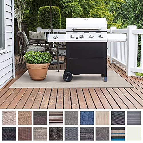 Floordirekt Grillschutzmatte | Schwer entflammbar | 2 Größen | 5 Designs | Grillmatten zum Grillen im Garten | Outdoor Matten für den Grill (90 x 120 cm, Palermo) von Floordirekt