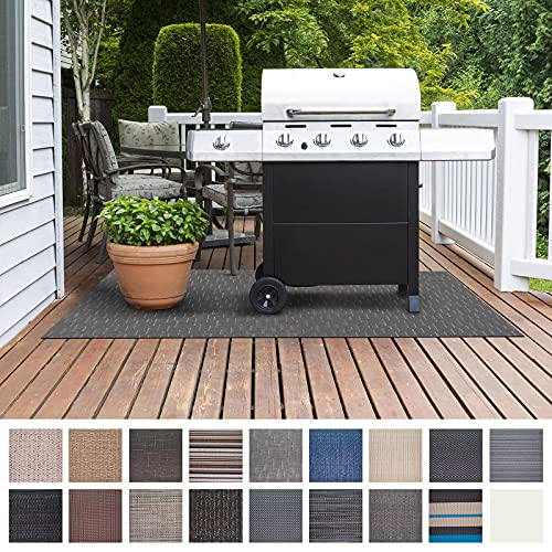 Grillschutzmatte | Schwer entflammbar | 2 Größen | 5 Designs | Grillmatten zum Grillen im Garten | Outdoor Matten für den Grill (90 x 120 cm, Siena) von Floordirekt