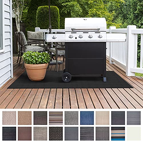 Floordirekt Grillschutzmatte | Schwer entflammbar | 2 Größen | 5 Designs | Grillmatten zum Grillen im Garten | Outdoor Matten für den Grill (90 x 180 cm, Padua) von Floordirekt