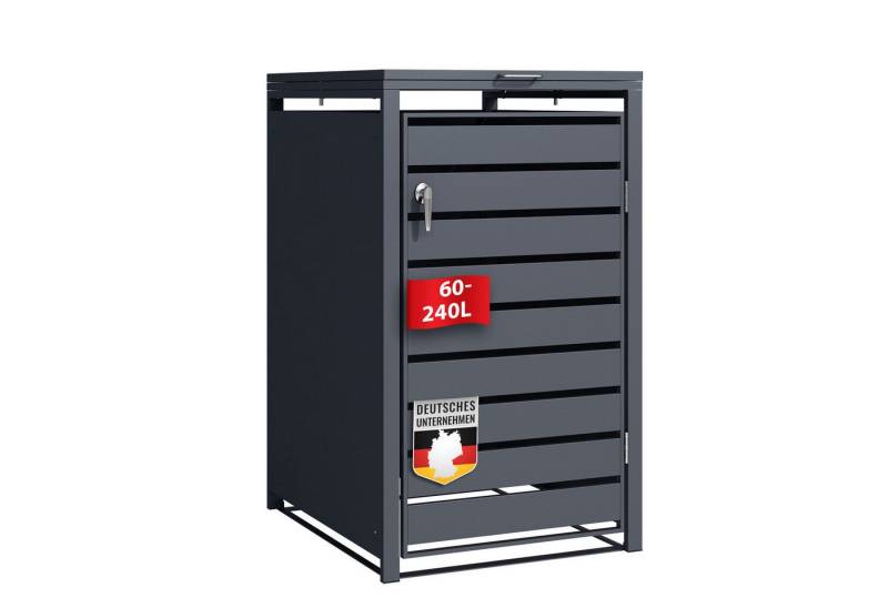 Floordirekt Mülltonnenbox Magnus, Wetterfeste Anthrazitfarbene Mülltonnenverkleidung, Pulverbeschichtetes, verzinktes Stahlblech Floordirekt Mülltonnenbox Magnus, Wetterfeste Anthrazitfarbene Mülltonnenverkleidung, Pulverbeschichtetes, verzinktes Stahlblech von Floordirekt