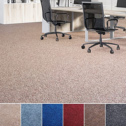 Floordirekt Nadelfilz-Teppich Malta | Bodenbelag aus Nadelvlies für Wohnraum und Büro | Kälteisolierend & trittschalldämmend | Viele Farben & Größen (200 x 1200 cm, Beige) von Floordirekt