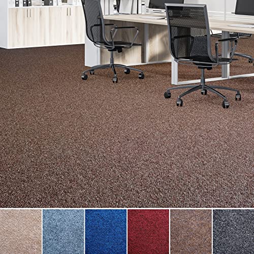 Floordirekt Nadelfilz-Teppich Malta | Bodenbelag aus Nadelvlies für Wohnraum und Büro | Kälteisolierend & trittschalldämmend | Viele Farben & Größen (200 x 150 cm, Dunkelbraun) von Floordirekt