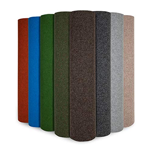 Floordirekt Rasenteppich Farbwunder Park | Balkonteppich | Strapazierfähig & witterungsbeständig | Kunstrasenteppich für Terrasse, Balkon und Freizeit | Outdoor (Hellgrau, 100 x 150 cm) von Floordirekt