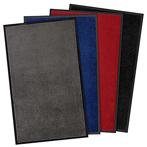 Floordirekt Schmutzfangmatte Flash | als Fußmatte und Läufer | Strapazierfähig und pflegeleicht | schickes Design mit Glitzerfäden | 4 Farben & 4 Größen (Blau, 130 x 200 cm) von Floordirekt