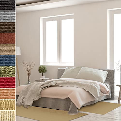 Floordirekt Sisal-Bettumrandung Sylt - Bettvorleger Teppichläufer - 3-teiliges Läufer-Set in 3 Größen (B: 67 cm | L: 1 x 250 cm + 2 x 140 cm, Natur) von Floordirekt