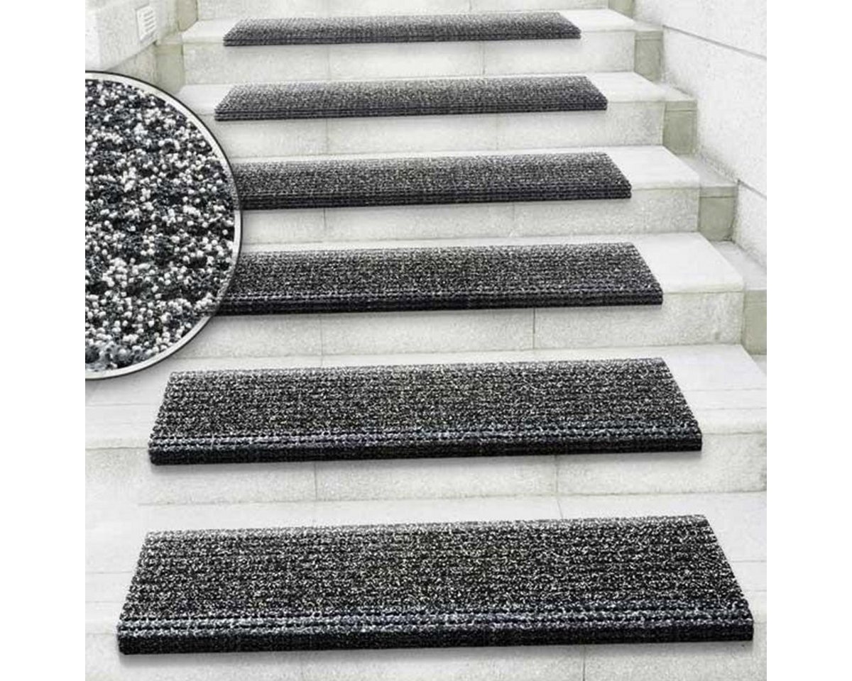 Floordirekt Stufenmatte Sicherheit, 2 Farben, Treppenschutz, Rechteckig, Höhe: 65 mm, für Außenbereiche von Floordirekt