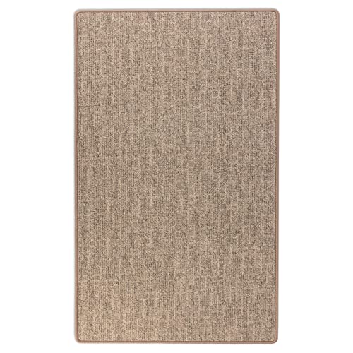 Floordirekt Teppich Läufer Alto - Meterware - Teppichläufer Küchenläufer Flurteppich auf Maß - Wohnzimmerteppich Flurläufer (Beige, 100 x 100 cm) von Floordirekt