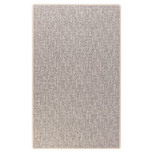 Floordirekt Teppich Läufer Alto - Meterware - Teppichläufer Küchenläufer Flurteppich auf Maß - Wohnzimmerteppich Flurläufer (Silber, 200 x 150 cm) von Floordirekt
