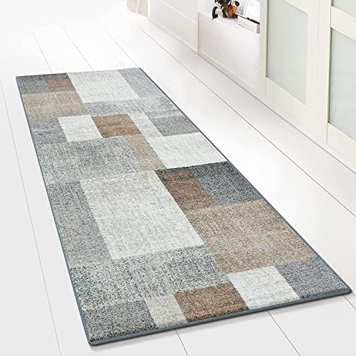 Floordirekt Teppich-Läufer Lucano 80 x 100 cm, Braun - Moderner Wohnteppich für Flur, Küche, Schlafzimmer - Meterware - rutschfest, robust & pflegeleicht von Floordirekt