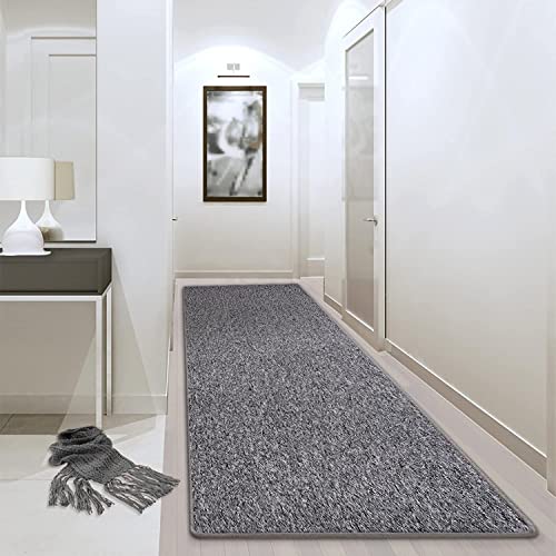 Floordirekt Teppich-Läufer Turbo | Grau | Strapazierfähig & pflegeleicht | Erhältlich in viele Größen | Hochwertige Verarbeitung | Made in Germany (Grau, 100 x 350 cm) von Floordirekt