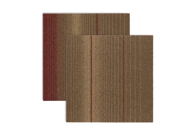 Floordirekt Teppichfliese Sheffield, Erhältlich in 4 Farben, Bodenschutz, 50 x 50 cm, Fliese von Floordirekt