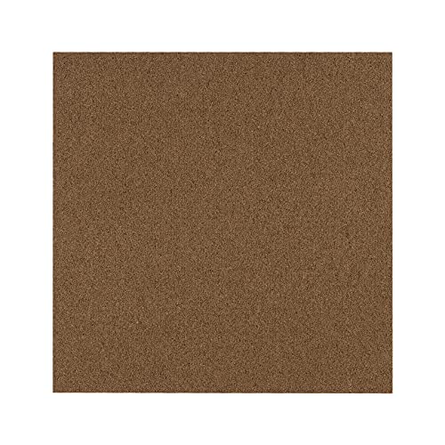 Nylon Teppichfliesen 50x50 cm - Edinburgh - selbstliegend & rutschhemmend - Fliesen Teppichboden Auslegware Fußbodenbelag - in vielen Farben erhältlich & kreativ kombinierbar (Braun EDG135F02) von Floordirekt