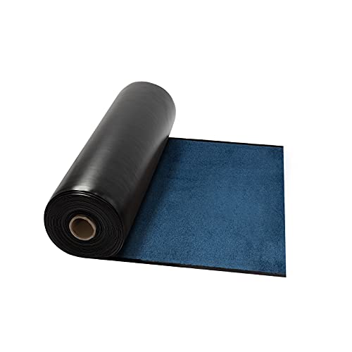 Schmutzfangmatte Performa XXL Zuschnitt - Türmatte Sauberlaufmatte Fußabtreter - Fussmatte Teppich - für Flur Eingang Eingangsbereich - rutschfest & in vielen Farben (Blau 84, 90 x 500 cm) von Floordirekt