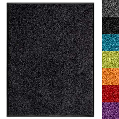 Schmutzfangmatte Use&Wash - Türmatte Sauberlaufmatte Fußabtreter - Fussmatte Teppich - für Flur Eingang Eingangsbereich - rutschfest & waschbar (200 x 300 cm, Schwarz 1000) von Floordirekt