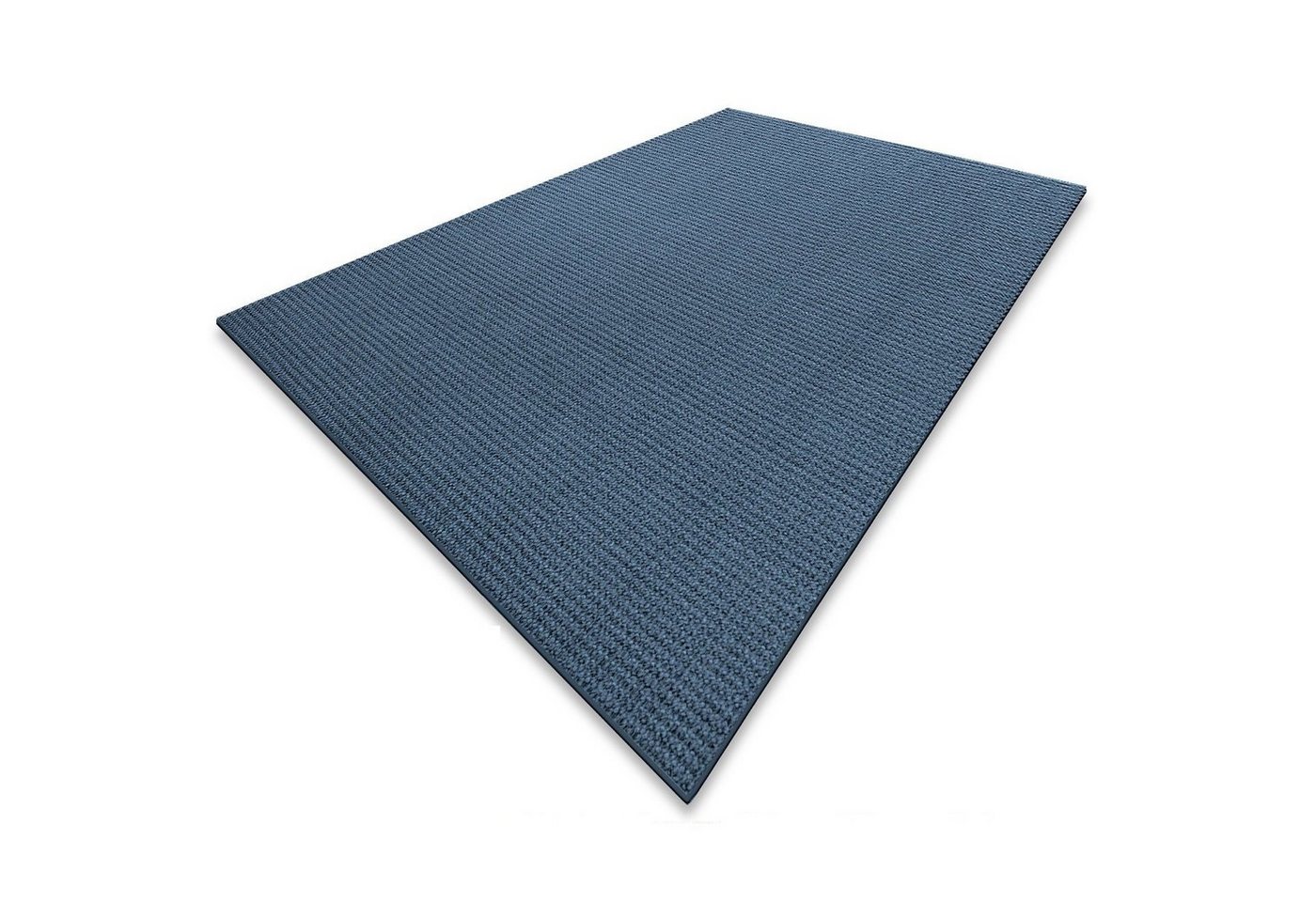 Sisalteppich Sylt Blau, Teppich in 10 Größen, Teppichläufer, Floordirekt, Eckig, Höhe: 6 mm, Eckig von Floordirekt