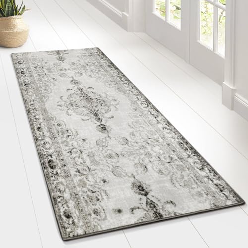 Teppich-Läufer auf Maß - Moderne Wohnteppiche für Flur, Küche, Schlafzimmer - Teppich Läufer Küchenläufer Flurteppich Flurläufer (Palau Grau, 80 x 100 cm) von Floordirekt