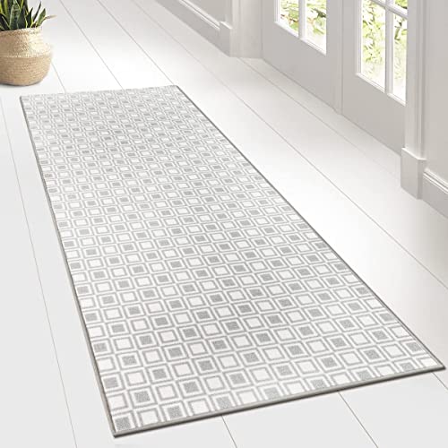 Teppichläufer Bray | Feinschlingen-Teppich mit Muster | Läufer für Küche, Flur & Wohnraum | Rutschhemmende Rückseite (80 x 150 cm) von Floordirekt
