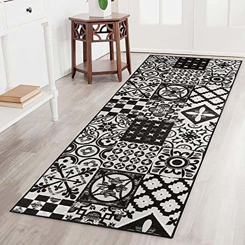 Teppichläufer Sligo | Feinschlingen Teppich mit Muster | Läufer für Küche, Flur & Wohnraum | Modernes Design (80 x 100 cm) von Floordirekt