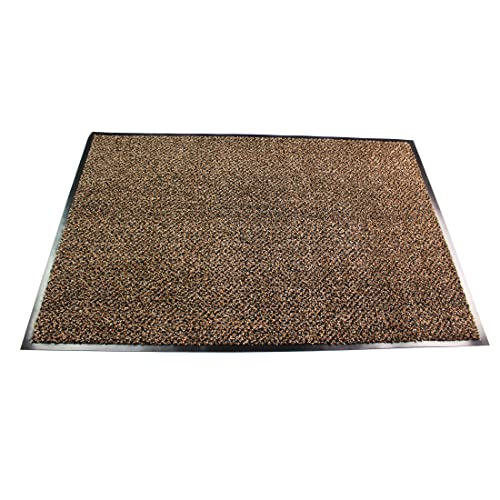 Doortex Schmutzfangmatte | Fußmatte "ultimat" | 60 x 90 cm | aus Mikrofaser | Polypropylen | Vinyl | braun | rechteckig | für den Innenbereich von Floortex