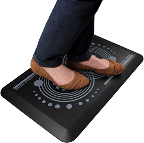 Floortex AFS-TEX 2000 Anti-Ermüdungsmatte, 50 x 80 cm, 50 x 80 cm, Schwarz von Floortex