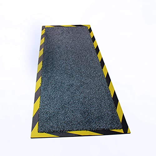 Floortex DOORTEX Kabelmatte mit Nylon-Flor und Gummi-Rücken, anthrazit, 40x120x0,45cm von Floortex