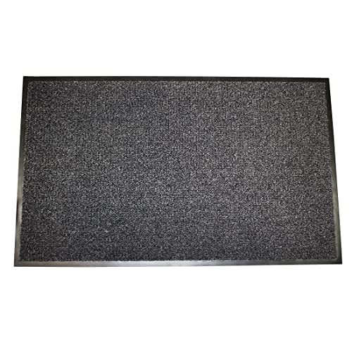 Floortex Doortex Ultimat Türmatte, 90 cm x 60 cm, Polypropylen- und Nylon-Mischung, Grau von Floortex